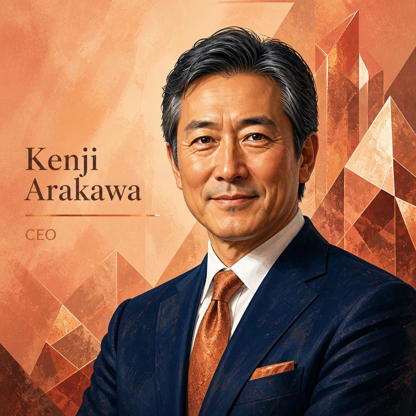 荒川 健二(代表取締役社長)の描画による肖像