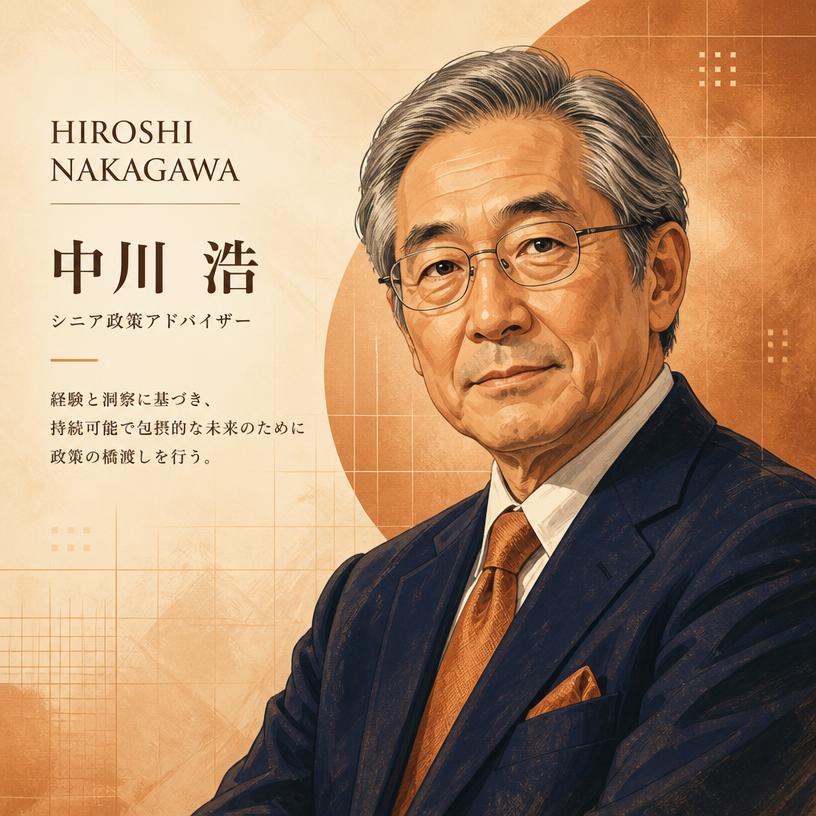 中川 博(資源政策アドバイザー)の描画による肖像
