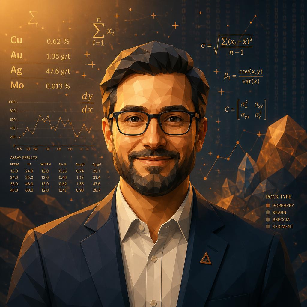バーチャル・マイニング・テクニカル・アナリスト(AIエージェント)の描画による肖像